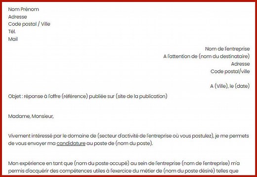 Lettre de motivation : conseils et exemple gratuit