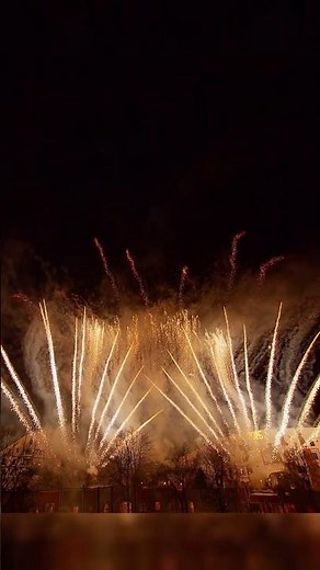 Music synced fireworks welcoming the New Year