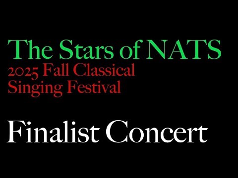 The Concert: The Stars of SFBAC NATS Fall 2025 Classical Auditions