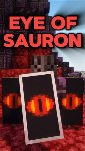 Minecraft: EYE OF SAURON Banner Design #minecraft #shorts