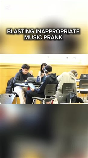 BLASTING INAPPROPRIATE MUSIC PRANK IN LIBRARY #fyp #FORYOUPAGE #blasting #inappropriate #song #in #library #prank