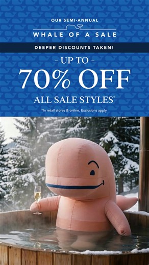 Soak up even MORE savings during our SEMI-ANNUAL SALE! Get up to 70% off all sale styles, plus even deeper deals on already marked-down favorites. Dive in before sizes sell out! | Vineyard Vines