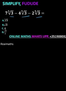 1.2K views · 34 reactions | Question two answer p |3 | Realmaths | Facebook