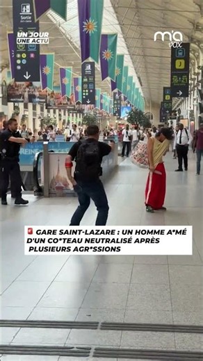 Gare Saint lazare : un homme armé neutralisé