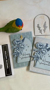 253 reactions · 13 shares | Stampin’ Up!®️Gallery Blooms Bundle PLUS the Gallery Blooms Designer Series Paper. The sentiment on this card is computer generated but the rest is stamps, inks and paper. The card colour combo is pulled from the DSP colours. #stampinupgalleryblooms #stampinupfsp #patternedpaper | Nudge Nudge Ink Ink | Facebook