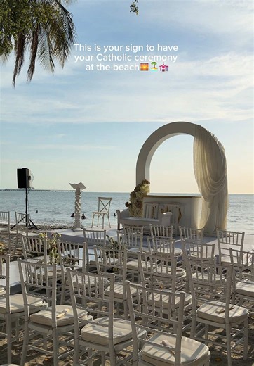 This is your sign to have a beach wedding!