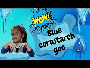 We made cornstarch goo! Easy experiments for kids| Fun activities for kids|