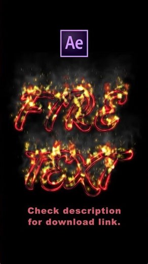 🔥 Free Fire Text / Logo Animation in After Effects