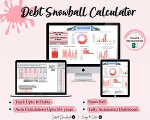 Debt Snowball | Debt Payoff Tracker | Debt Snowball Spreadsheet | Debt Payoff Spread Sheet | Debt Tracker | House Payoff Tracker - Etsy