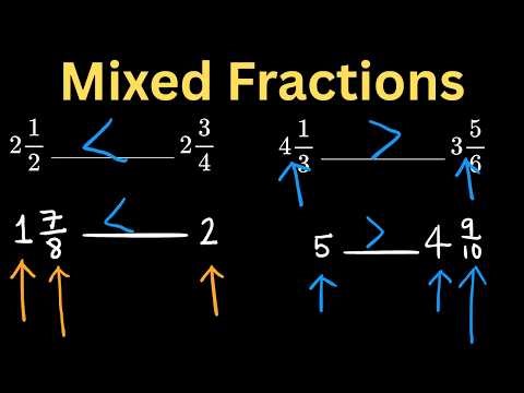 Comparing Mixed Fractions / Comparing Numbers