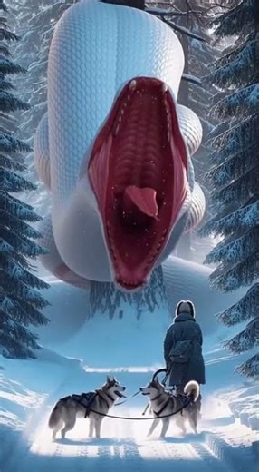 What Was Inside the Giant Serpent! 허스키 새끼들 구하 Shocking Discovery #wildlife #rescue #animals