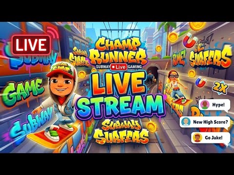 Subway Surfers Live 🔴 Endless Run Gameplay | High Score Challenge | No Commentary