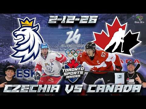 2-12-26 Czechia vs Canada Men's Olympic Hockey | 2026 Olympics LIVE Stream Reaction & Play By Play