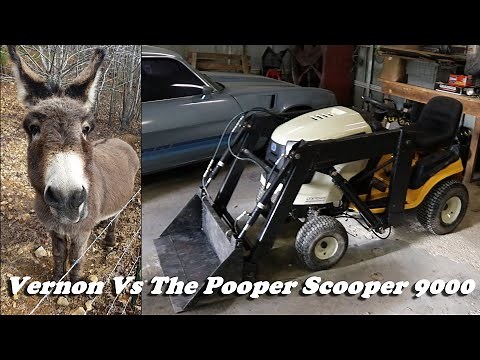Homemade front end loader made for lawn mower