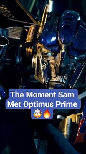 The Moment Sam Met Optimus Prime 🤯🔥