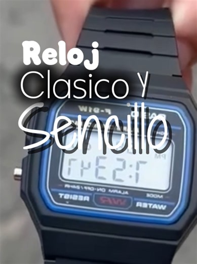 reloj clásico resistente al agua, sencillo, con funciones que utilizas para realizar actividades del día a día #reloj #whatch #cronometro #tiktokshop