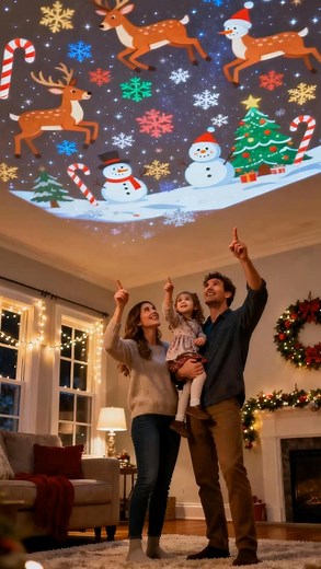 🎅From Santa Claus, Christmas trees, snowmen to snowflakes, this projector brings festive charm for every celebration.🌟Turn your walls, ceilings, floors and outdoor into a magical holiday wonderland with vivid, rotating holiday projections that will wow your family and even make neighbors stop and admire from outside!https://t.site/44szOFh | Costlyrich、C