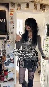 my maximalist bedroom 🕯️🦇𖦹⭒°｡⋆ #maximalistfashion #alt #alternative #bedroom #interiordesign #emo