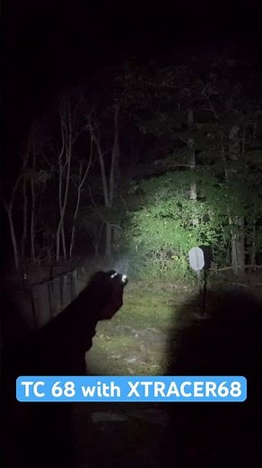 TC 68 with the X TRACER 68 adapter ￼ in the woods mounted with votatu M8l-G AR light and green dot