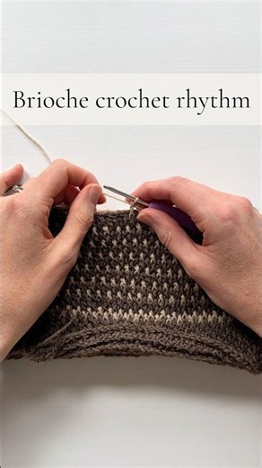 Brioche crochet - simple stitches, relaxing rhythm