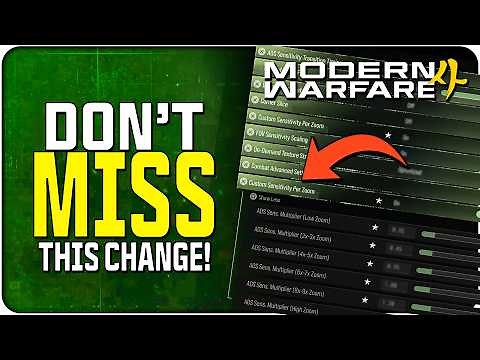 They Changed How ADS Sensitivity Feels! | (MW4 Beta Settings Guide)