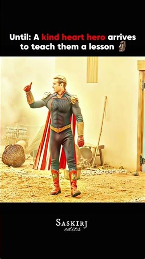 Evil people attack an innocent blue alien🤡 until a kind hearted hero arrives to teach them a lesson🗿