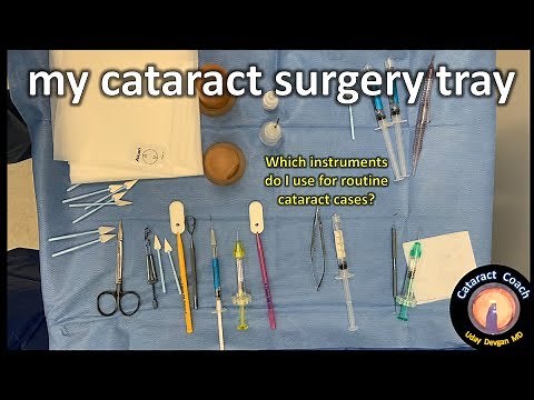 What's on my instrument tray for routine Cataract Surgery?