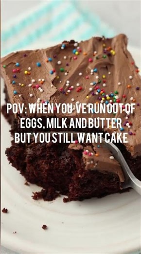 Depression Era Cake Recipe - Perfect When You're Out of Ingredients #bakingrecipes