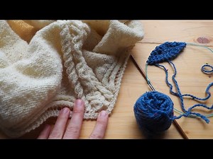 How to knit a crescent shawl