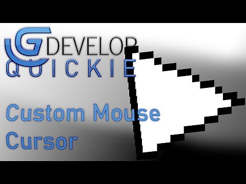 Custom cursor in GDevelop in under a minute.