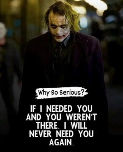 Why So Serious? on Reels