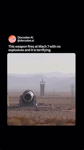 Decodeee.ai | AI | Chatgpt | Gemini | Artifical Intelligence | This electromagnetic railgun launches solid projectiles using nothing but electricity. No gunpowder. No propellant. Just raw magnetic force... | Instagram
