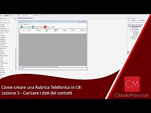 Come creare una Rubrica Telefonica in C# - Video 5: Caricare i dati dei contatti