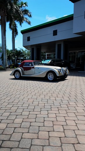 Hand-built elegance, modern performance. Ron highlights this White Gold Metallic 2024 Morgan Plus Four with Ivory leather, heated seats, Sennheiser audio, and an 8-speed automatic. - - Call Us Today! 239-430-5655 | Morgan Auto Naples