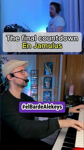 The Final Countdown en Jamulus 🔴 Tocar online con músicos reales + Moises + batería en vivo