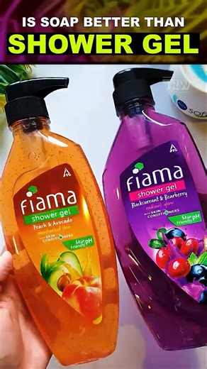 Fiama Body Wash Shower Gel REVIEW | Peach & Avocado vs Blackcurrant & Bearberry #shorts