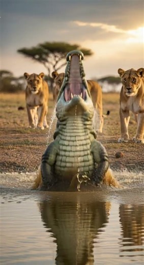 Crocodile vs Tiger Fight in Amazon forest 🤯 Epic clash for survival #wildlife #Amazon #nature