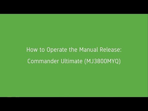 How to operate your sectional garage door opener manually installed with a Merlin Commander Ultimate