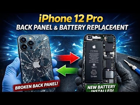 iPhone 12 Pro Back Glass & Battery Replacement 🔧 | Full Repair Process #live #repair #iphone12pro