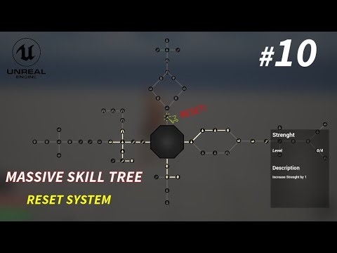 Unreal Engine 5 Tutorial - How to Build Expandable Skill Tree Part 10: Reset Skill & Refund Points
