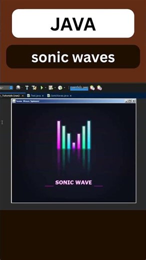 Java sonic waves animation | #shorts #java #programming #animation