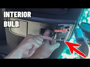 Replacement of the interior ceiling lamp bulbs of the BMW X5.