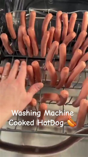 Washing Machine cooked Hotdogs 🌭 😆 🤣 😂 😆 🤣 😂