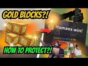 How to NEVER Lose a Gold Block?!? ⚔️ | Zombies Vs Humans Roblox