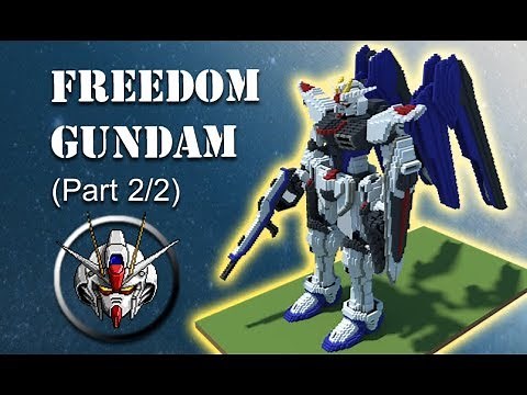 Minecraft Gundam: Freedom - How it's Made (Part 2/2)
