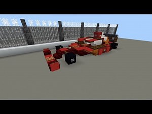 How to build a Ferrari F1 car in Minecraft