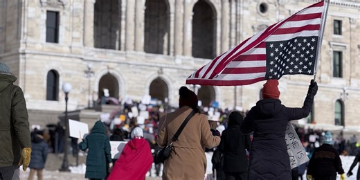 Hundreds head to Minnesota capitol building to join nationwide protest