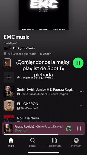 La Mejor Playlist Plebada en Spotify