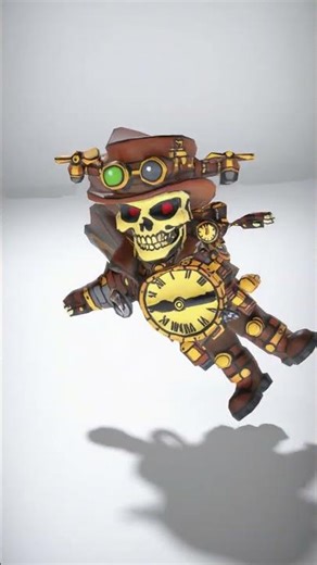 Steampunk Mechanic with Hat and Mechanical Arm