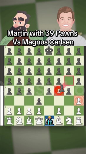 Martin Plays Chess with 39 Pawns Against Magnus Carlsen